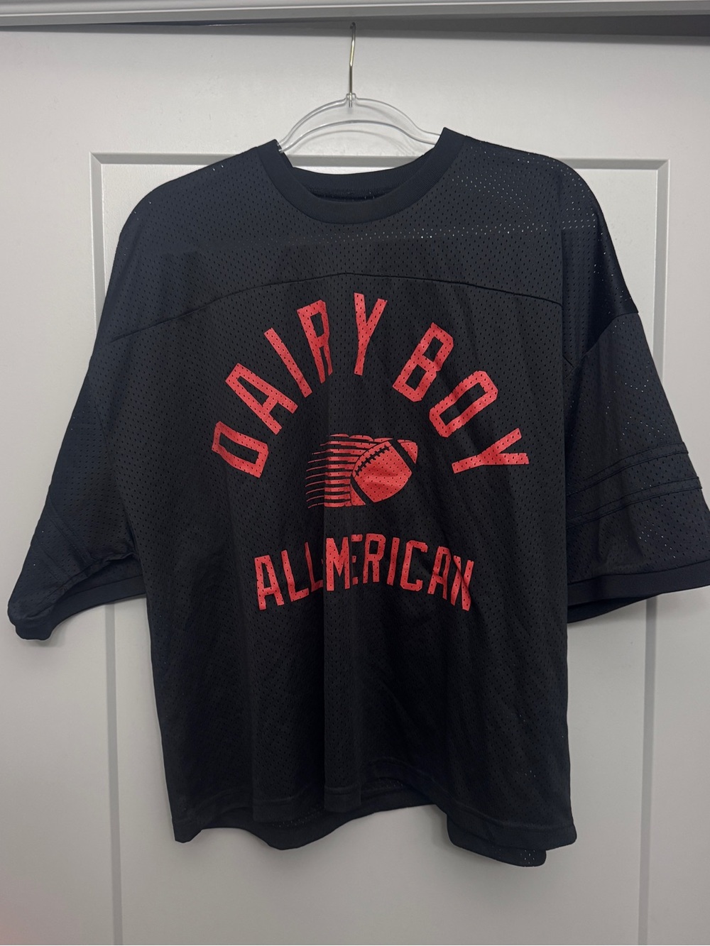 Dairy Boy All American Black Mesh Tee with Red Graphic UGA GEORGIA BULLDOGS